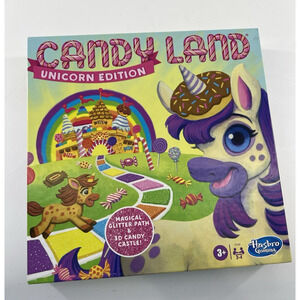 Candy Land Unicorn Edition Preschool Board Game Complete Gifts for Kids